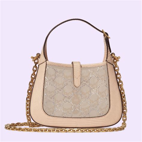 gucci jackie 1961 crystal|Gucci Jackie 1961 GG crystal mini bag.